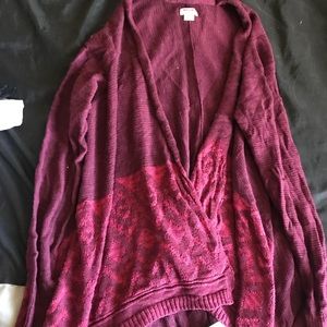 Burgundy Cardigan!